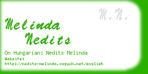 melinda nedits business card